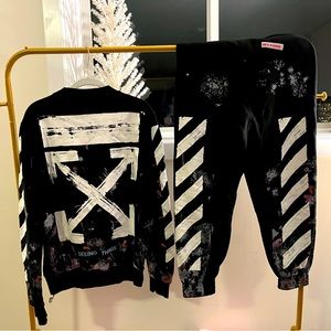 Off-White Sweatsuit Set (Medium)